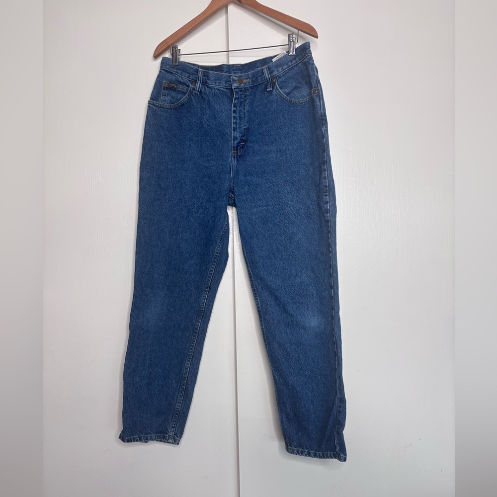 Denim Riders High Waisted Classic Mom Jeans - Medium Wash - Size 14